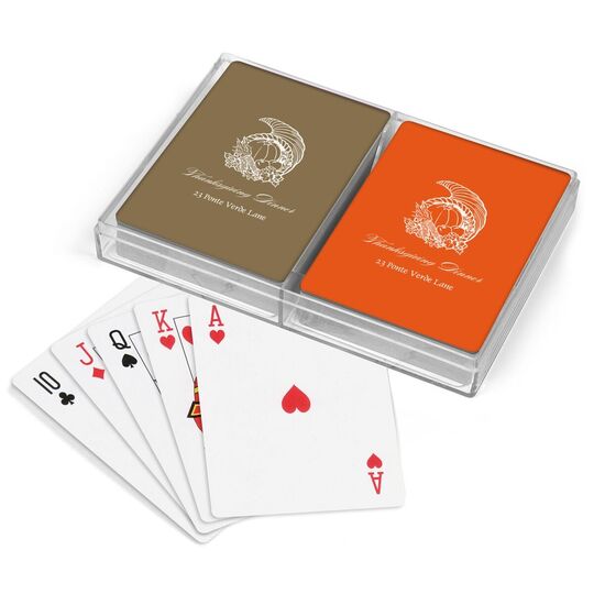 My Horn of Plenty Double Deck Playing Cards